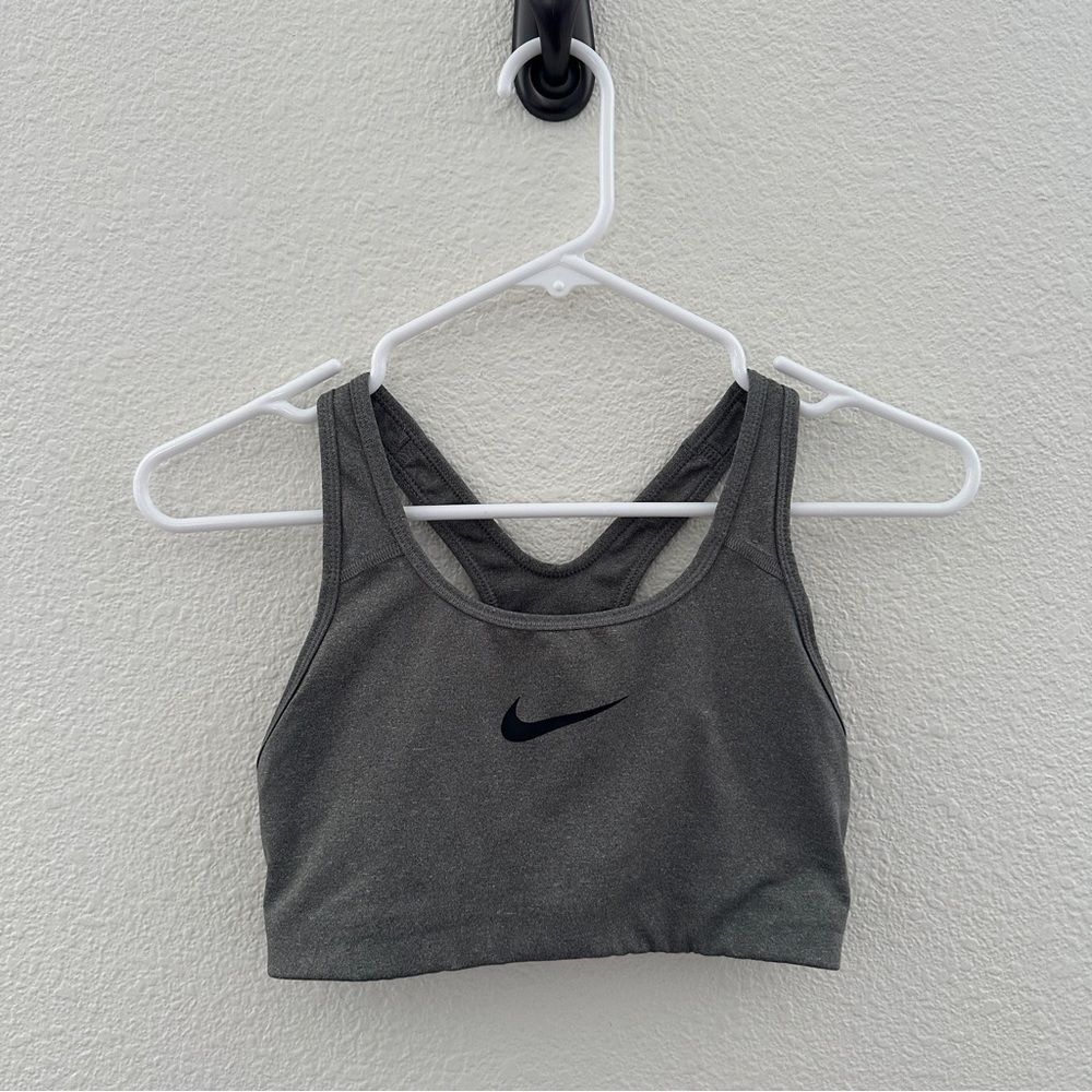 Nike Women's‎ Dri Fit Gray Sports Bra Fitness Athletic Small